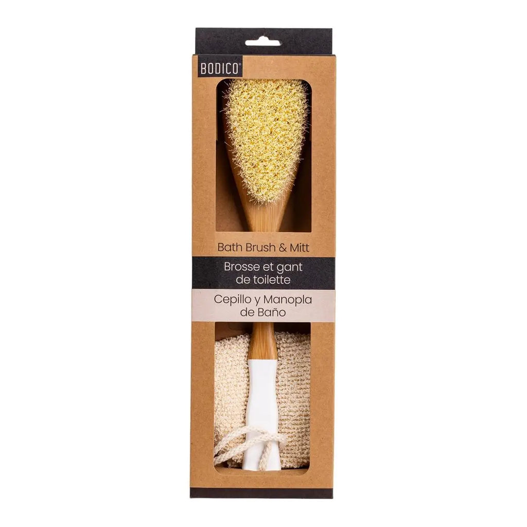 Bath Brush & Mitt Combo image 1