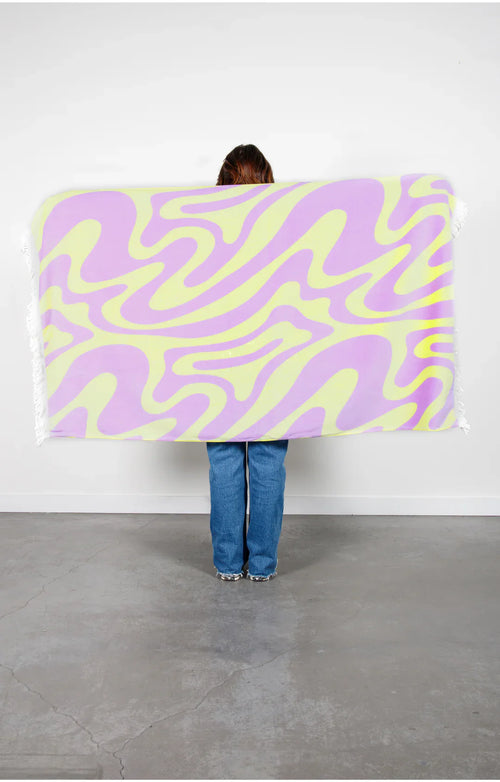 Bowie Velour Beach Towel image 1